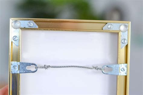 what are the metal brackets picture frame corner|metal picture frame hanging hardware.